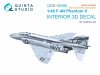 Quinta Studio QDS+48486 F-4N Phantom II 3D-Printed & coloured Interior on decal paper (Academy) (Small version) (with 3D-printed resin parts) 1/48